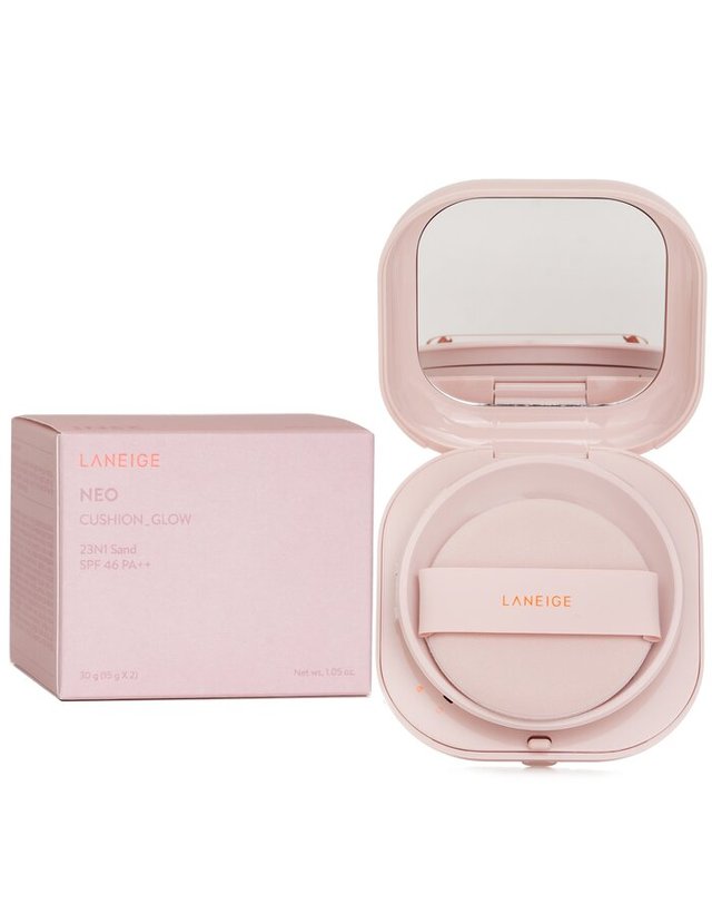 라네즈 라네즈 네오 쿠션 글로우 네오 쿠션 글로우 SF 46 PA++ # 23N1 샌드 30g15g x 2 착용컷
