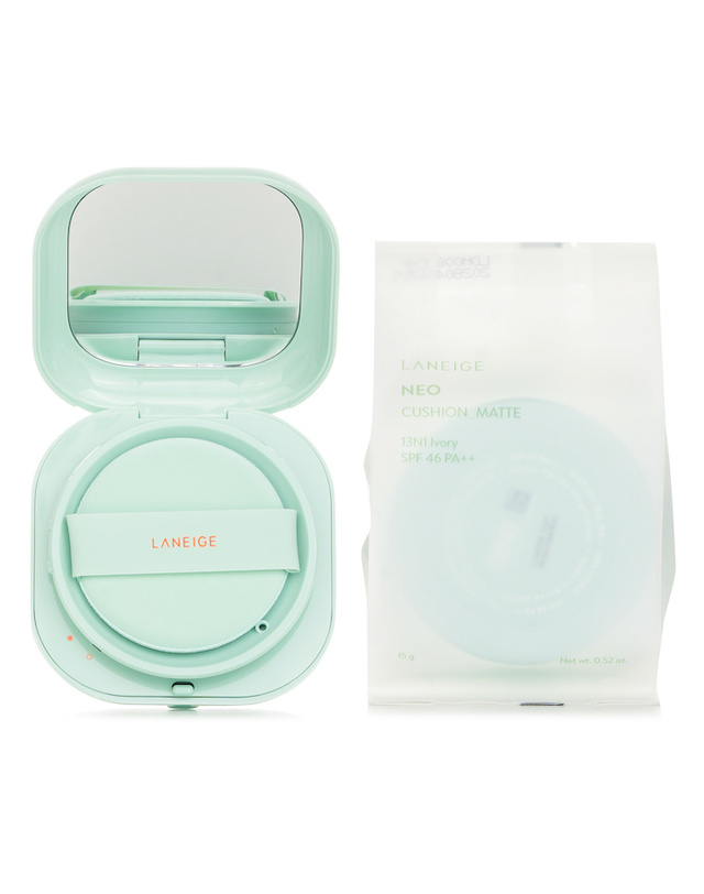라네즈 라네즈 NEO 쿠션 매트 S46 P+ 13N1 아이보리 15g + 15g 리필 30g 착용컷