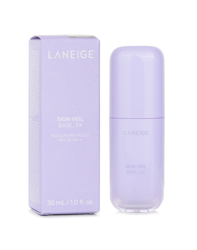 라네즈 라네즈 스킨 베일 베이스 EX S 28 P+ # 40 Pure Violet 30ml 착용컷