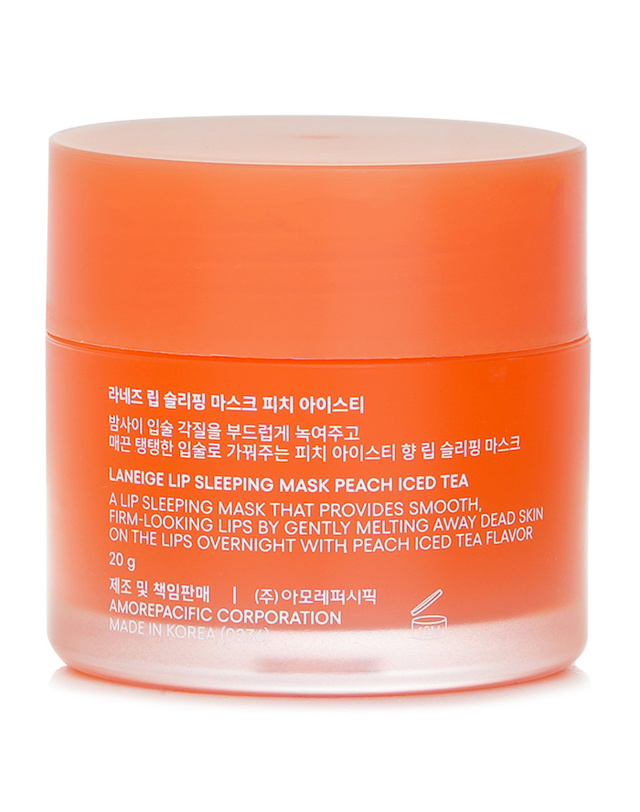 라네즈 라네즈 립 슬리핑 마스크 피치 아이스티 20g 착용컷