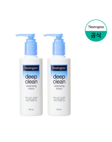 [뉴트로지나] 딥클린 클렌징 로션 200ml x2