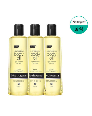 [뉴트로지나] 세서미 바디오일 250ml x3