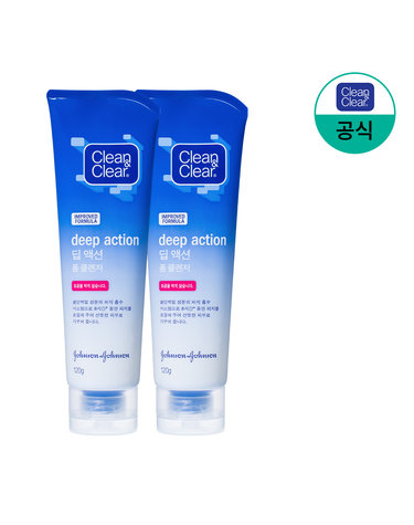 [클린앤클리어] 딥 액션 폼클렌저 120g x2