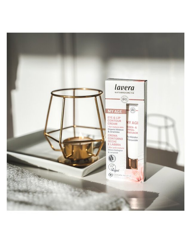 라베라 라베라 마이 에이지 마이 에이지 아이 앤 립 컨투어 크림 15ml 착용컷