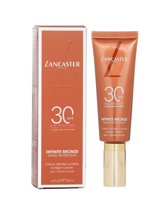 랑카스터 랑카스터 무한 브론즈 썬라이트 크림 SF 30 라이트/중 쉐이드 50ml 착용컷