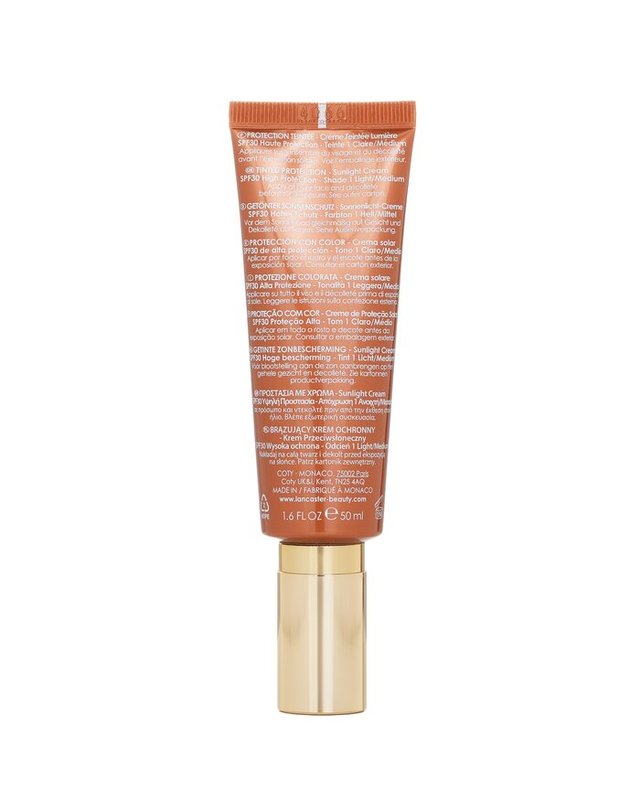 랑카스터 랑카스터 무한 브론즈 썬라이트 크림 SF 30 라이트/중 쉐이드 50ml 착용컷