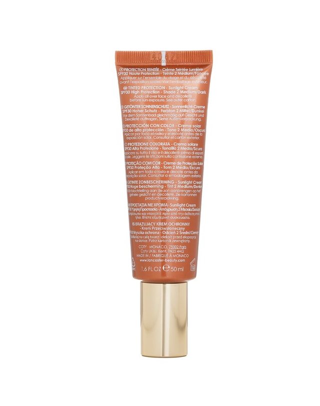 랑카스터 랑카스터 무한 브론즈 썬라이트 크림 SF 30 중/다크 쉐이드 50ml 착용컷