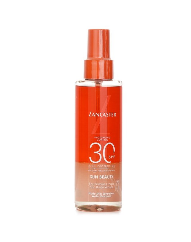 랑카스터 랑카스터 썬 뷰티 선 뷰티 선 바디 워터 SF 30 150ml 착용컷