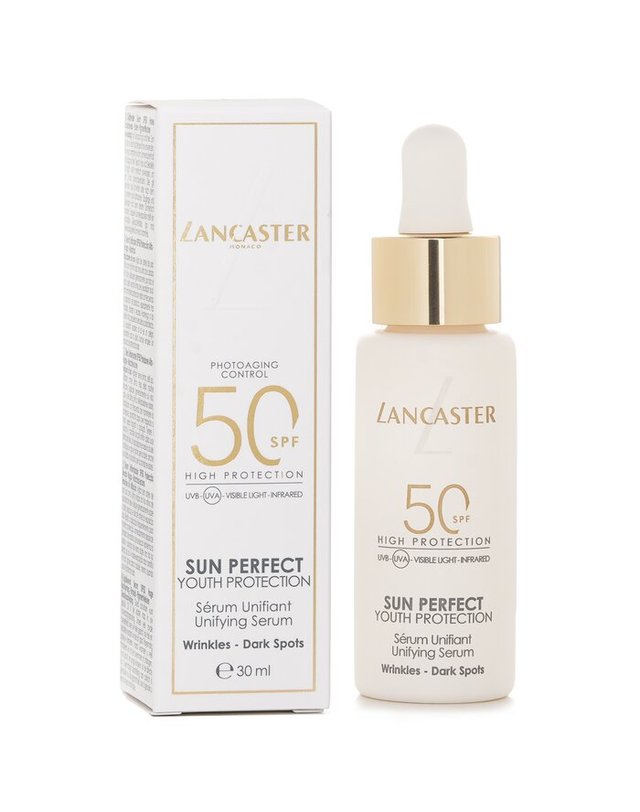 랑카스터 랑카스터 썬 퍼팩트 선 퍼펙트 유스 포로텍션 유니파이잉 세럼 SF 50 30ml 착용컷