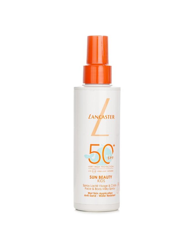 랑카스터 랑카스터 선 뷰티 키즈 밀키 SF 50 150ml 착용컷