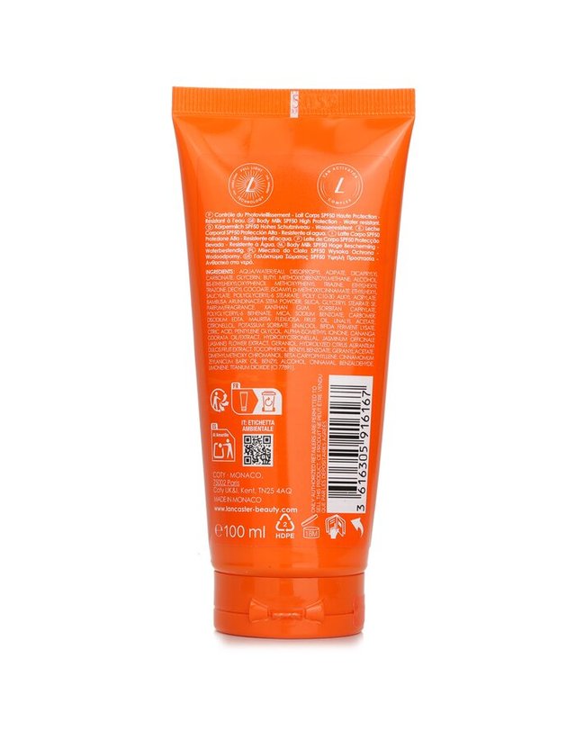 랑카스터 랑카스터 썬 뷰티 선 뷰티 바디 밀크 S 50 100ml 착용컷