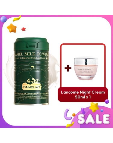 랑콤 Camel MT Camel Milk Powder + Lancome Hydra Zen Nuit Night Cream 2pcs