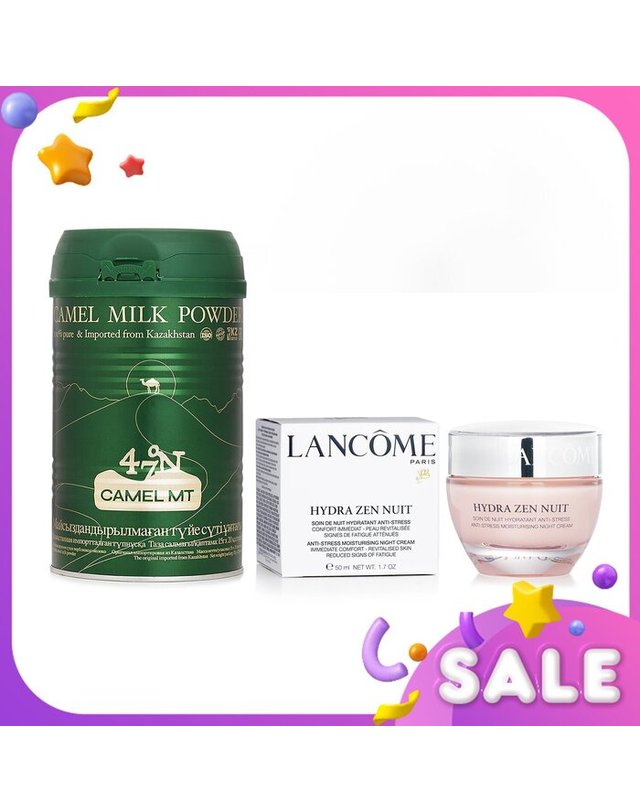 랑콤 랑콤 Camel MT Camel Milk Powder + Lancome Hydra Zen Nuit Night Cream 2pcs 착용컷