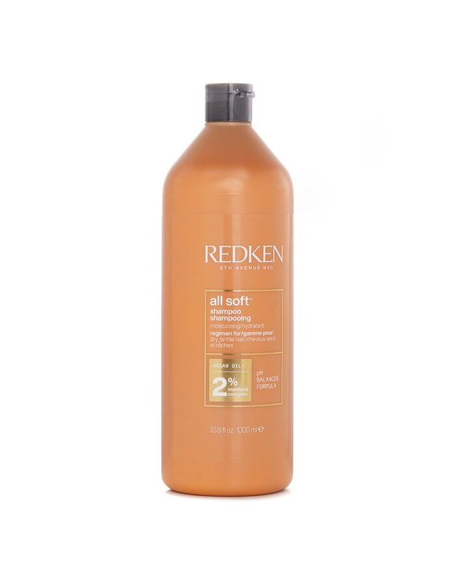 레드켄 레드켄 올 소프트 올 소프트 샴푸 건성, 부석한 모발용 1000ml 착용컷