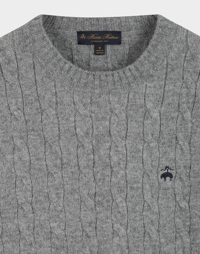 브룩스브라더스 [Online Exclusive] 셔틀랜드 케이블 풀오버 (그레이) (BBWRMOF410) 착용컷