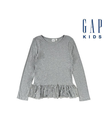 [GAP KIDS] 갭키즈 긴팔티(923346-00-9_GY)