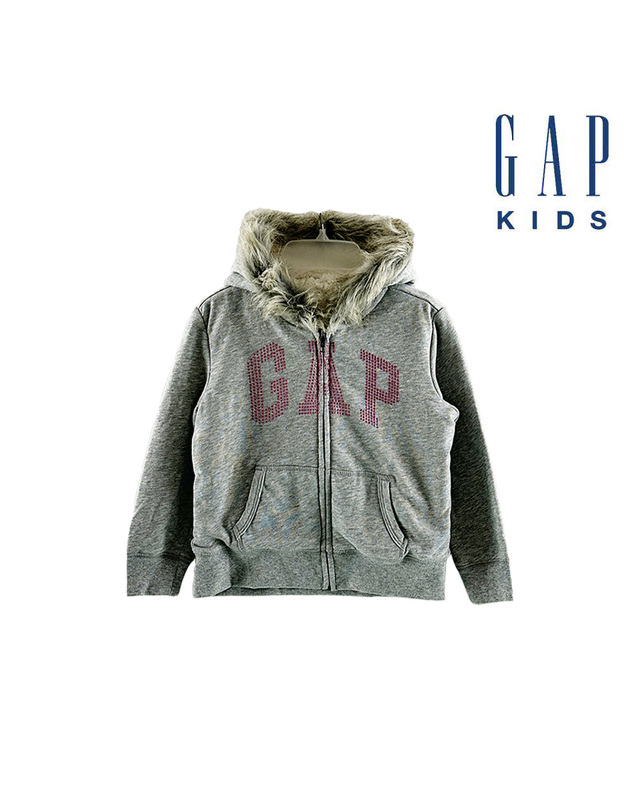 갭키즈 [GAP KIDS] 갭키즈 털모 후드티 (357490021_GR) 착용컷