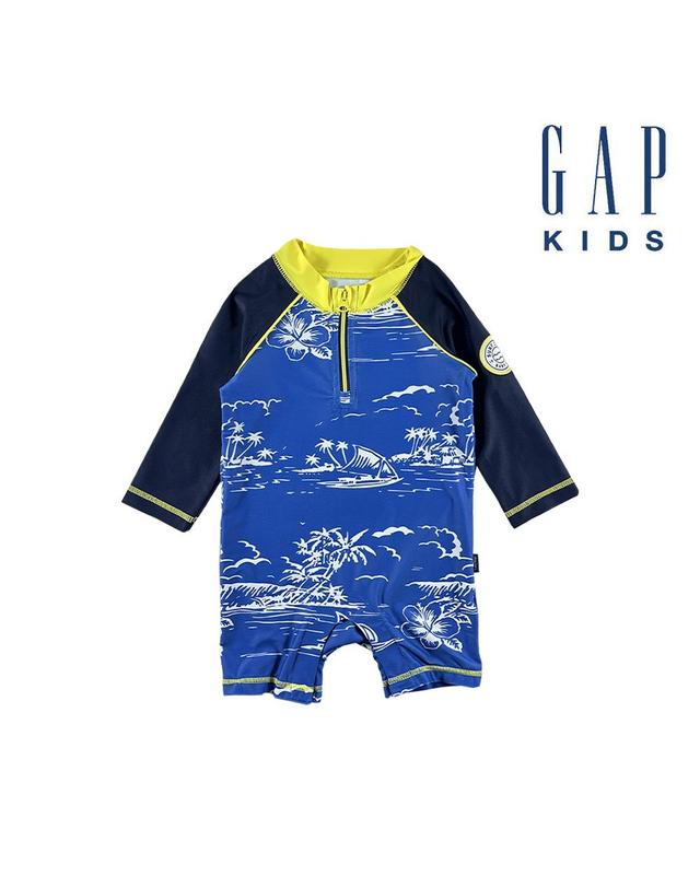 갭키즈 [GAP KIDS] 갭키즈 래시가드(577134-00-9_BL) 착용컷