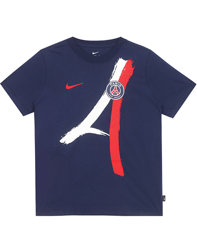 나이키 나이키 주니어 파리 생제르맹 PSG 아이코닉 어웨이 반팔티 (HF0902-410) 착용컷