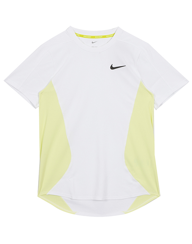 나이키 나이키 반팔티 코트 슬램 DRI-FIT ADV 테니스 반팔 탑 야닉 시너 착용 (FZ6858-100) 착용컷