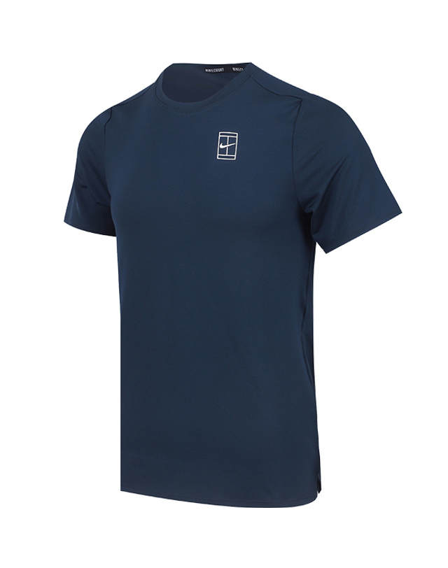 나이키 나이키 코트 DRI-FIT 어드밴티지 테니스 탑 반팔티 (FZ6911-478) 착용컷