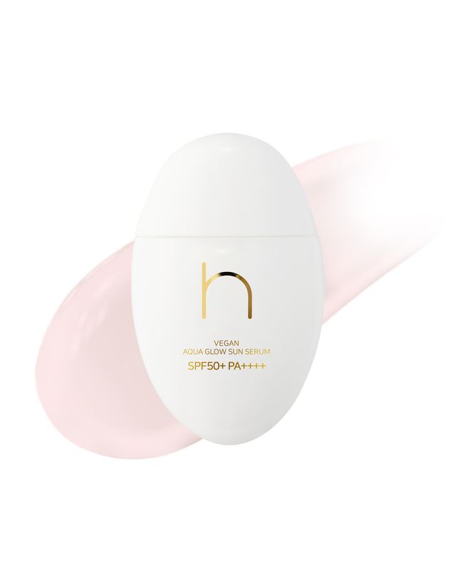 하멜 하멜 비건 아쿠아 글로우 선세럼 50ml 착용컷