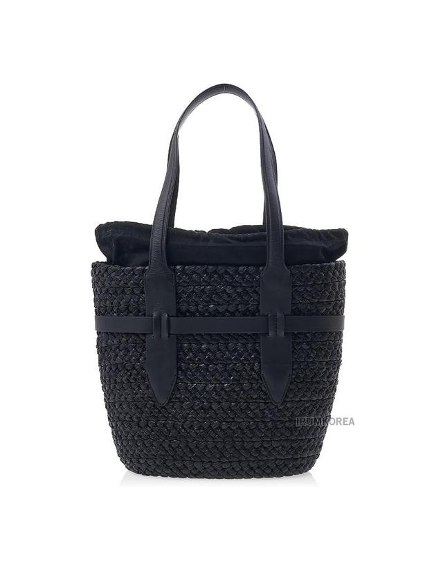 헬렌카민스키 [헬렌 카민스키] SS26 여성 리파리 미디엄 토트백 BAG51959 CHARCOAL BLACK 착용컷