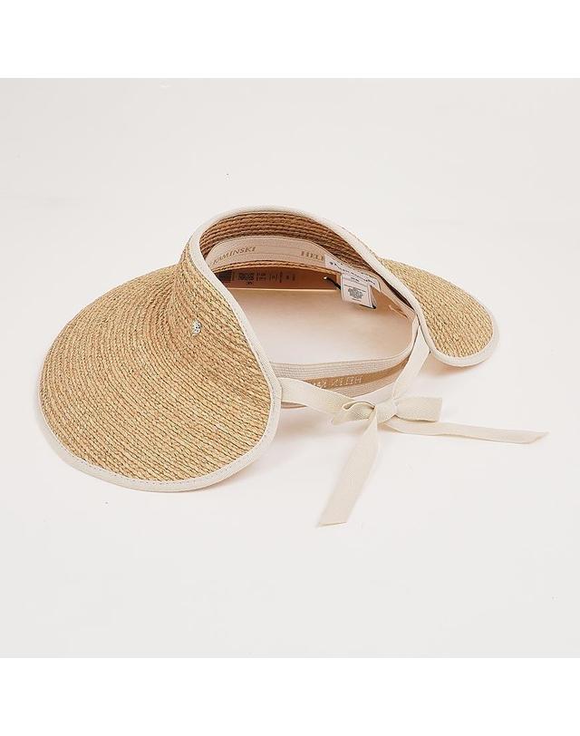 헬렌카민스키 [헬렌 카민스키] SS26 여성 마이 바이저 햇 HAT50315 NATURAL SAND 착용컷