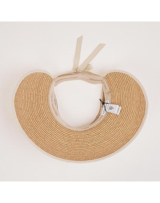 헬렌카민스키 [헬렌 카민스키] SS26 여성 마이 바이저 햇 HAT50315 NATURAL SAND 착용컷