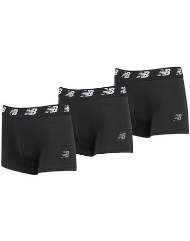 뉴발란스 언더웨어 드로즈 사각팬티 프리미엄 3인치 브리프 3팩 (LAU13009-BKK)