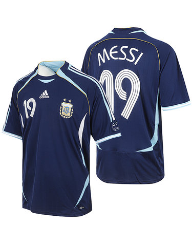 아디다스 아르헨티나 어웨이 저지 반팔 유니폼 MESSI 19 마킹 2006 리메이크 (JN3709-US)