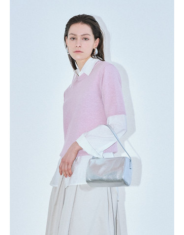 소가죽 롤 크로스 백
