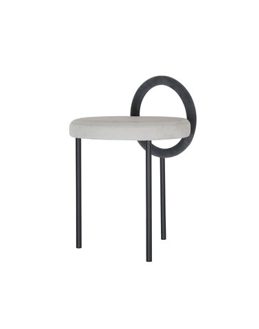 [JURAN] HOOP STOOL_ dark gray