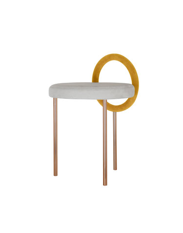 [JURAN] HOOP STOOL_ mustard