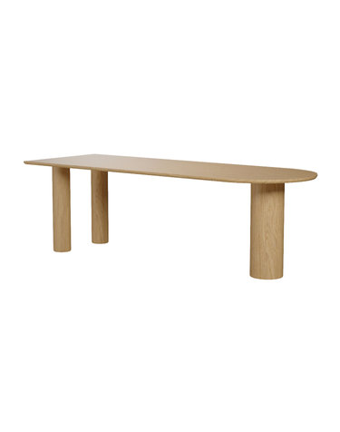 [JURAN] MILA TABLE_ Oak (2400 x 900)