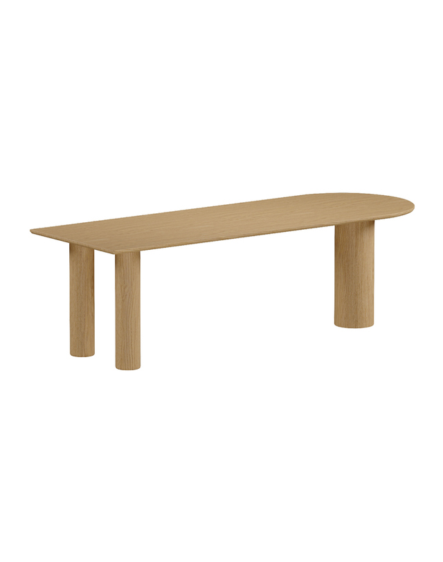 주란 [JURAN] MILA TABLE_ Oak (2400 x 900) 착용컷