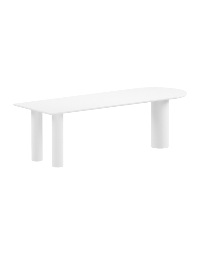 주란 [JURAN] MILA TABLE_ Ceramic (2400 x 900) 화이트 착용컷