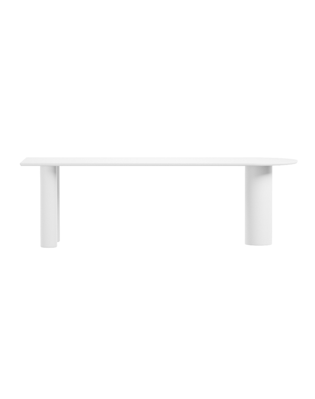 주란 [JURAN] MILA TABLE_ Ceramic (2400 x 900) 화이트 착용컷