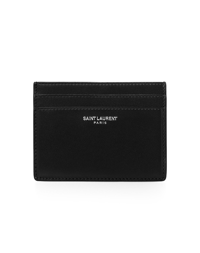 생로랑 [생로랑 SAINT LAURENT] 375946 0U90N 1000 남성 카드홀더 착용컷