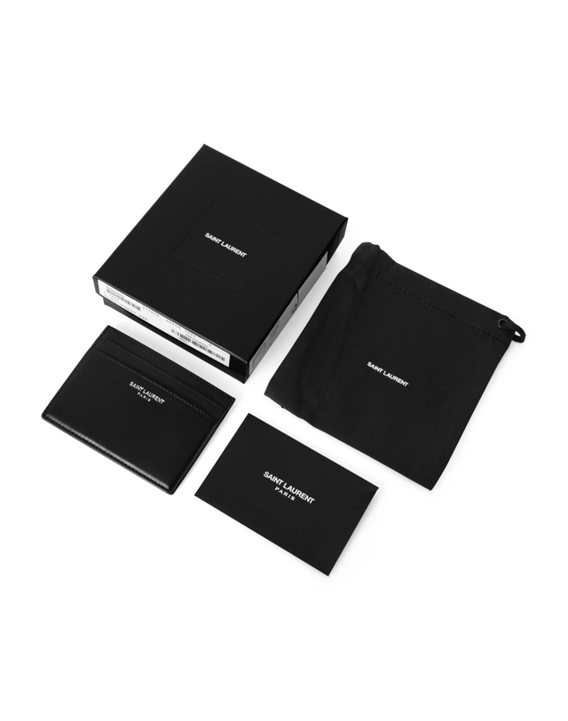 생로랑 [생로랑 SAINT LAURENT] 375946 0U90N 1000 남성 카드홀더 착용컷