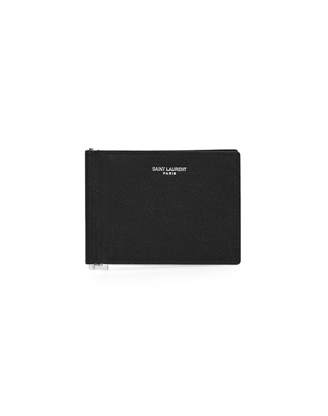 생로랑 [생로랑 SAINT LAURENT] 378005 BTY0N 1000 남성 머니클립 착용컷