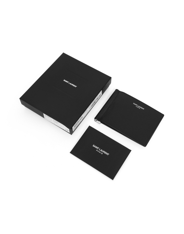 생로랑 [생로랑 SAINT LAURENT] 378005 BTY0N 1000 남성 머니클립 착용컷
