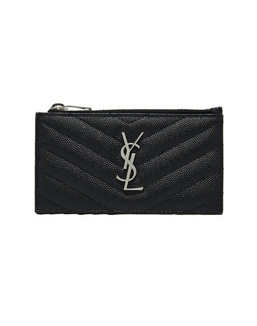 [생로랑 SAINT LAURENT] 607915 BOW02 1000 공용 카드지갑