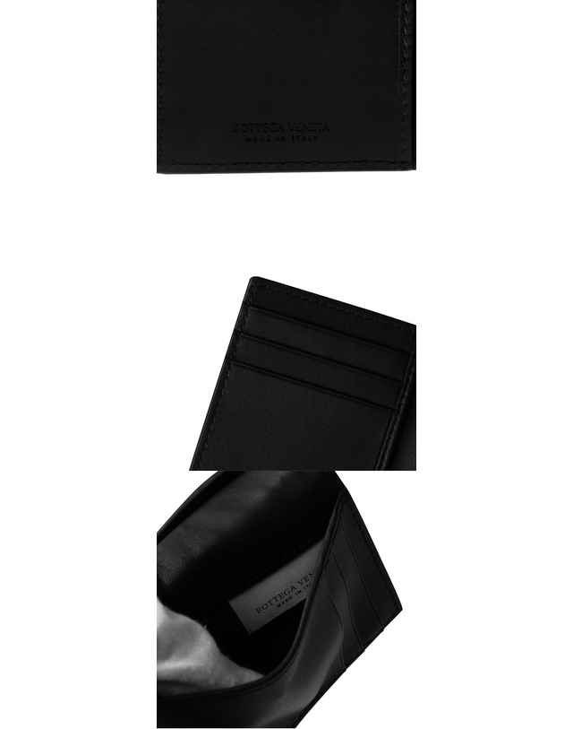 보테가 베네타 [보테가베네타 BOTTEGA VENETA] 464902 V47W1 1000 남성 카드지갑 착용컷
