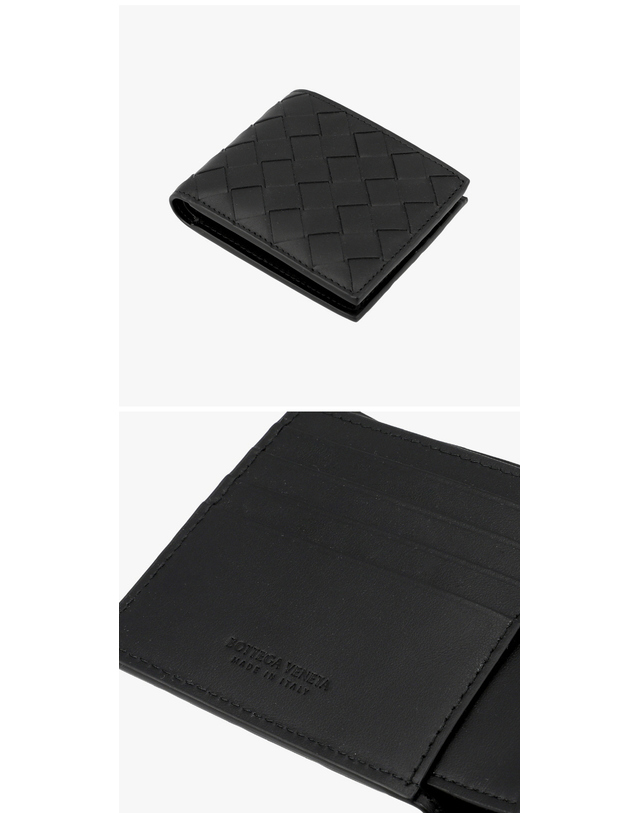 보테가 베네타 [보테가베네타 BOTTEGA VENETA] 743211 VCPQ4 8803 남성 반지갑 착용컷