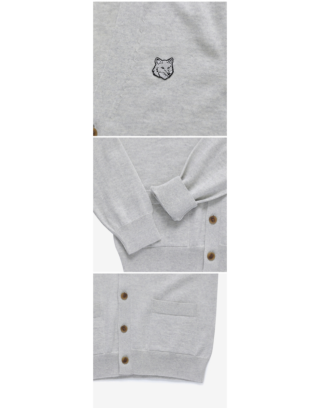메종 키츠네 [메종키츠네 MAISONKITSUNE] MM00509KT1036 H120 남성 가디건 착용컷