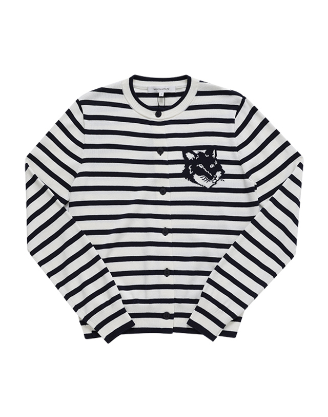 메종 키츠네 [메종키츠네 MAISONKITSUNE] MW00502KT1102 S492 여성 가디건 착용컷