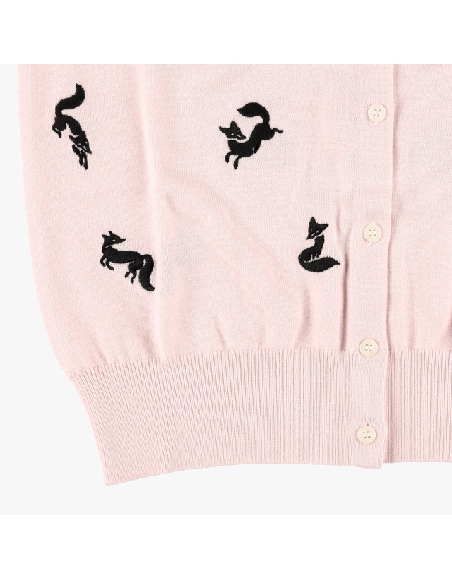 메종 키츠네 [메종키츠네 MAISONKITSUNE] NW00504KF0001 P705 여성 가디건 착용컷