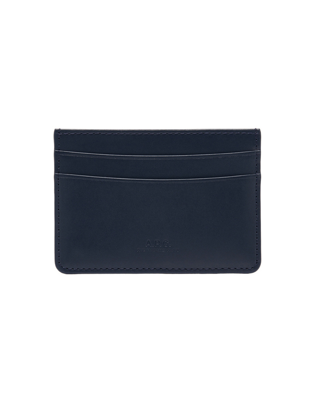 아페세 [아페쎄 APC] PXAWV H63028 IAK DARK NAVY 공용 카드홀더 착용컷