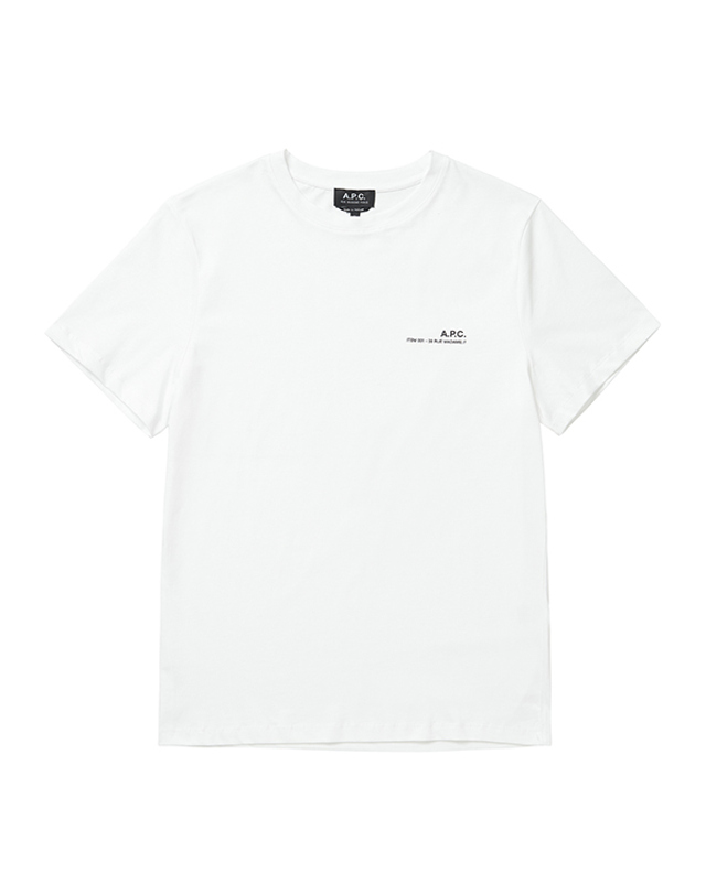 아페세 [아페쎄 APC] COFBT H26904 AAB WHITE 남성 반팔티 착용컷